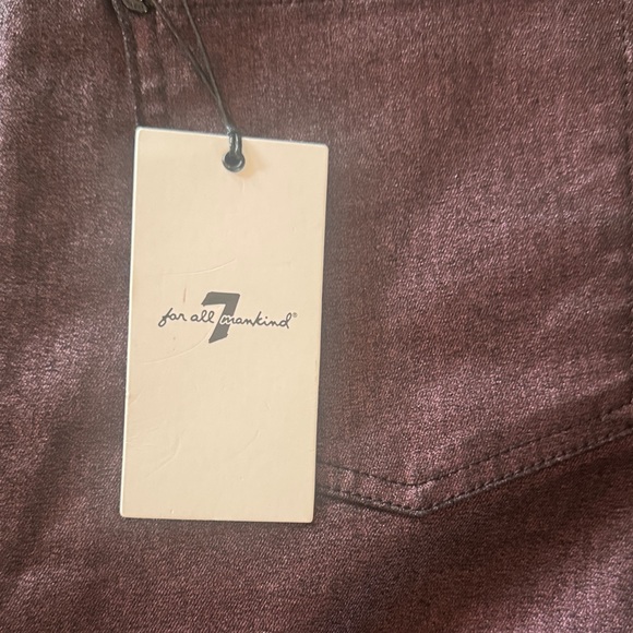7 For All Mankind Purple metallic Jeans 💜 - Picture 2 of 4
